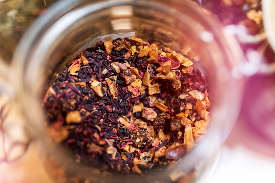 trà detox trái cây sấy khô